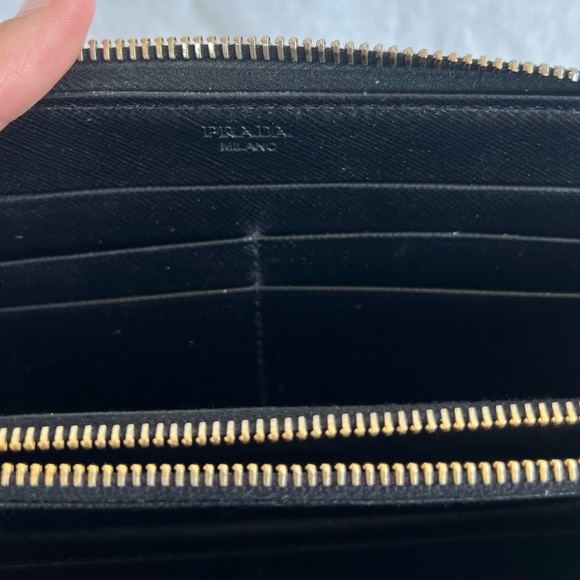 USED Authentic Prada Zip Wallet - Picture 7 of 11